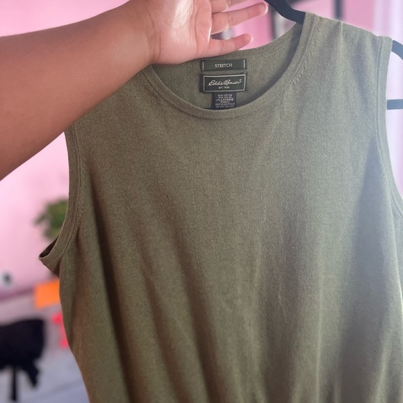 Eddie bauer deep green stretch sweater vest size xl - Picture 7 of 9